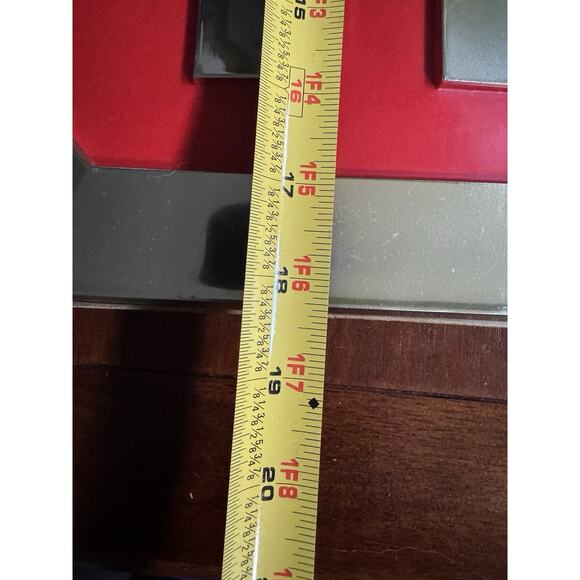 VTG MG Dealership Sign Chrome Plastic Red Hanging 18" x 19" British Leyland READ - Picture 9 of 16